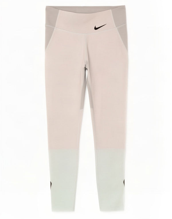 Leggings Nike Dri Fit da donna UK 4 XS Poliestere Colourblock multicolore