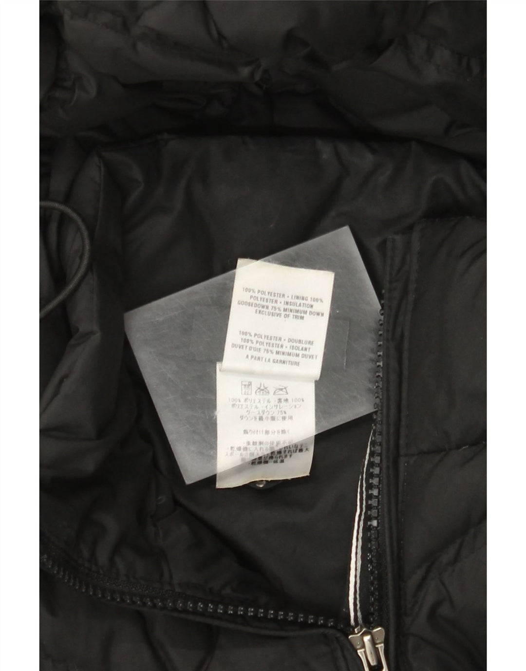 Cappotto imbottito con cappuccio da donna Patagonia UK 10 piccolo poliestere nero