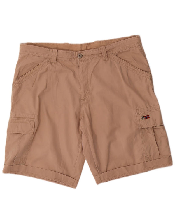 Pantaloncini cargo da uomo Napapijri W40 XL in cotone beige