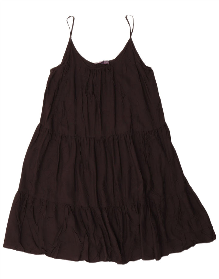 Abito sottoveste da donna Marks & Spencer UK 12 viscosa nera media