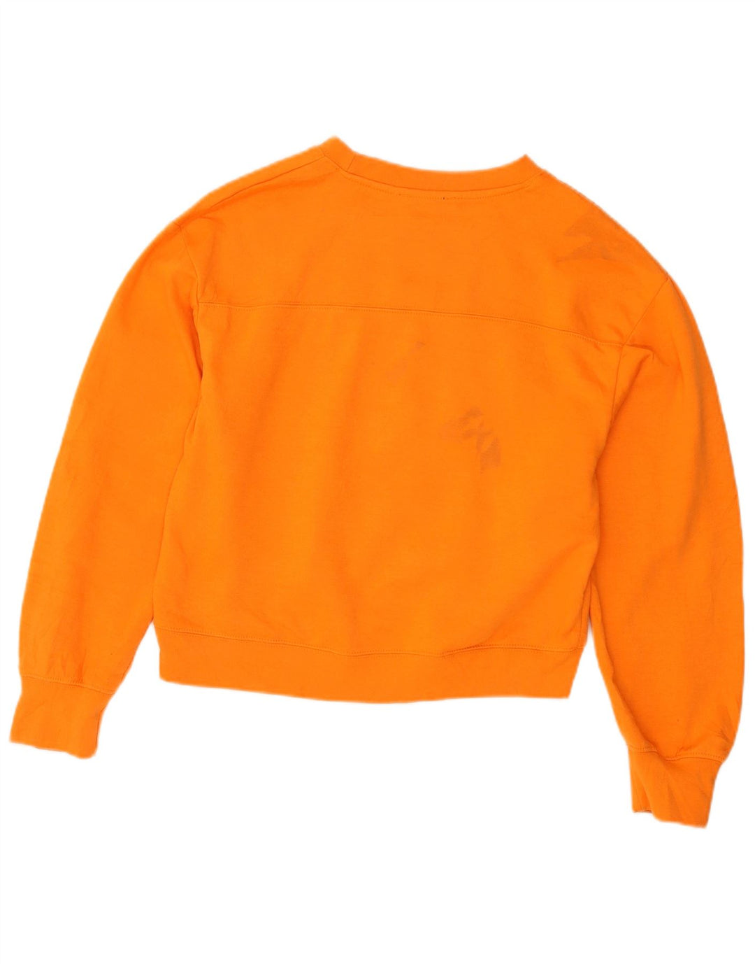 Felpa corta oversize da donna Zara, maglione UK 10, piccola, arancione, in poliestere
