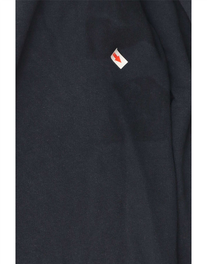 Maglione con cappuccio e zip da uomo Timberland in cotone blu navy medio