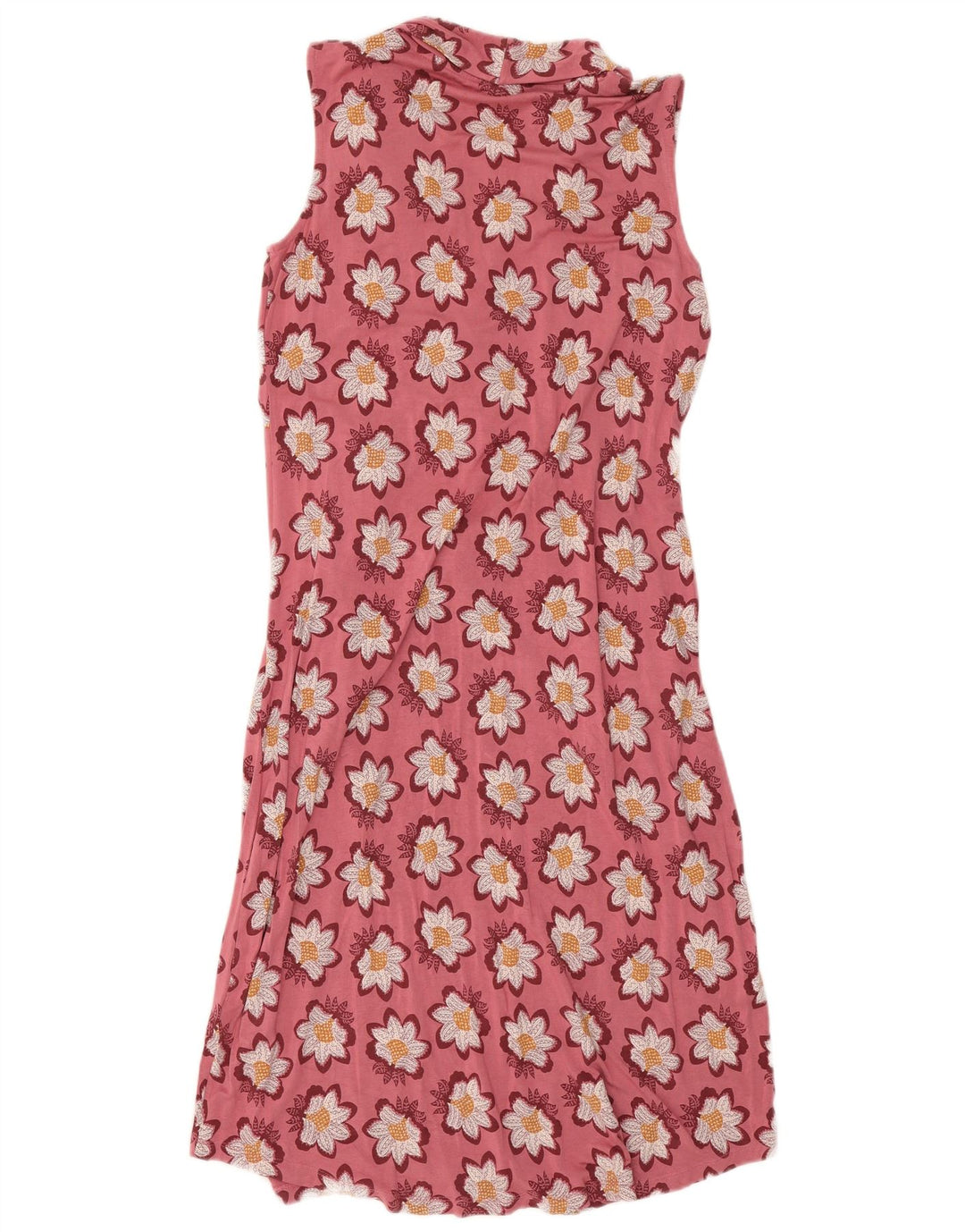 Abito basic senza maniche da donna White Stuff UK 14 Viscosa floreale rosa medio