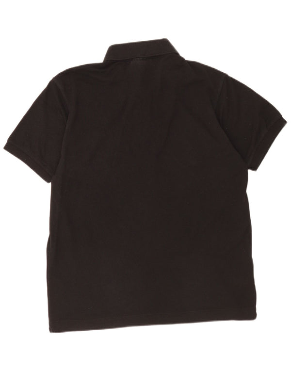 Polo da uomo Lacoste vestibilità classica taglia 4 media cotone nero