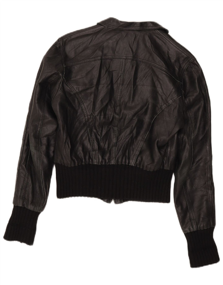 Giacca in pelle corta da donna Bata and More IT 46 Large Nera