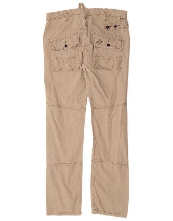 Pantaloni cargo dritti da uomo Levi's W33 L34 in cotone beige
