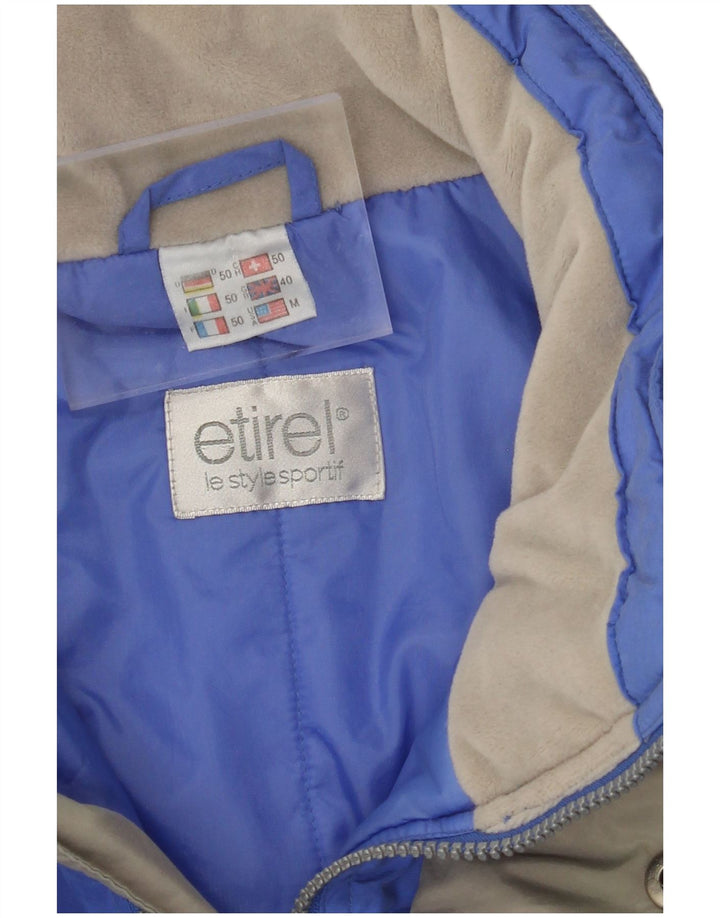Giacca da sci da uomo ETIREL UK 40 Large Blu Colourblock Nylon