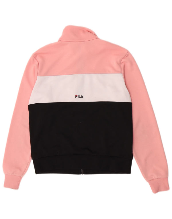 Giacca da ginnastica da donna con vestibilità ampia e grafica Fila UK 6 XS Pink Colourblock