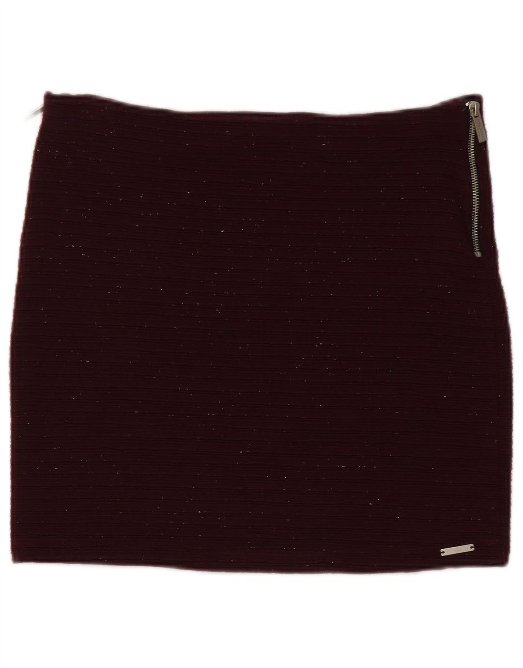 Minigonna da donna Superdry media W30 poliestere screziato bordeaux