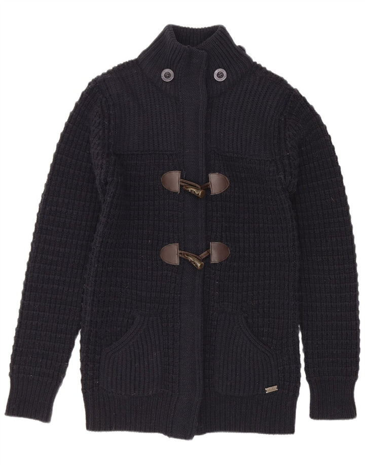 Maglione cardigan da donna Ellesse UK 12 Acrilico blu navy medio
