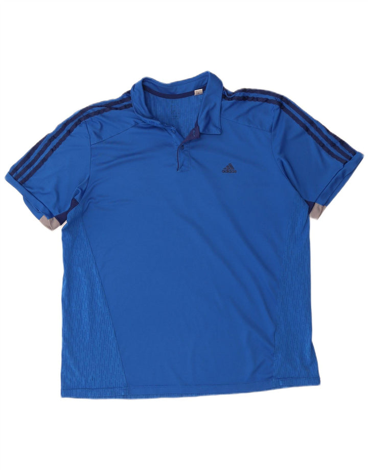 Polo Adidas Climacool da uomo grande blu