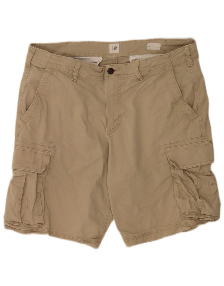 Pantaloncini cargo da uomo Gap W36 grandi in cotone beige