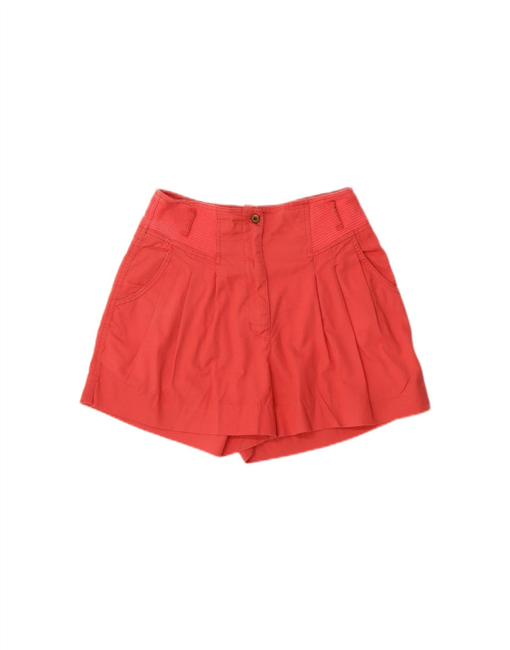 TOGETHER Womens Pegged Casual Shorts UK 12 Medium W28  Red Cotton