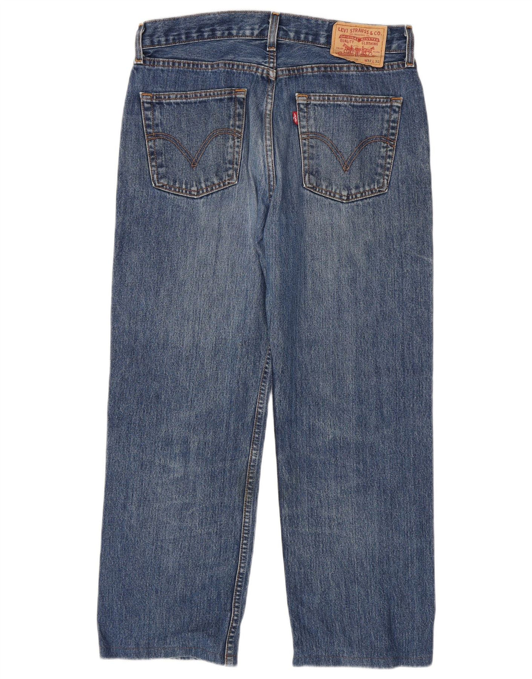 Jeans dritti da uomo Levi's W32 L27 cotone blu