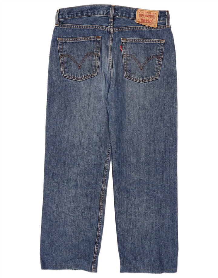 Jeans dritti da uomo Levi's W32 L27 cotone blu