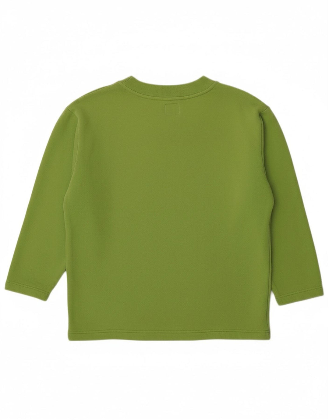 BENETTON Womens Graphic Oversized Sweatshirt Jumper UK 10 Small Green