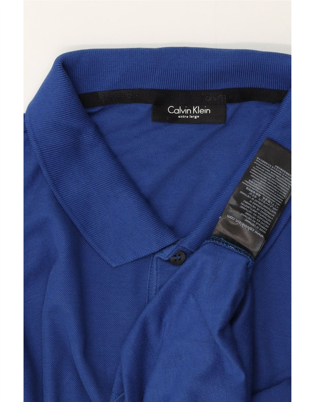 Polo da uomo Calvin Klein XL in cotone blu
