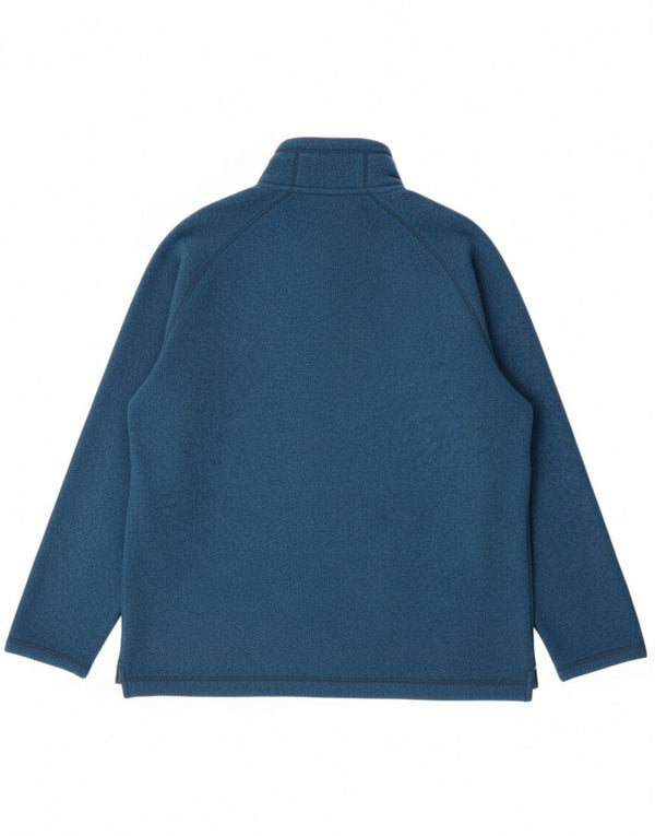 Felpa Rab da uomo con zip sul collo, maglione XL blu screziato