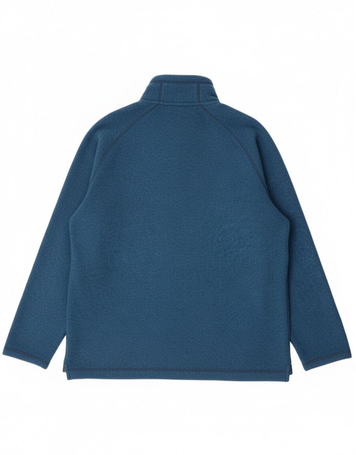 Felpa Rab da uomo con zip sul collo, maglione XL blu screziato