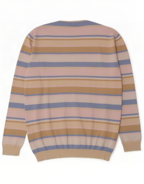 Maglione maglione girocollo da donna Gant UK 16 grandi righe multicolori