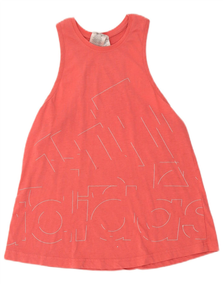 Canotta grafica da donna Adidas UK 8/10 piccola poliestere rosa