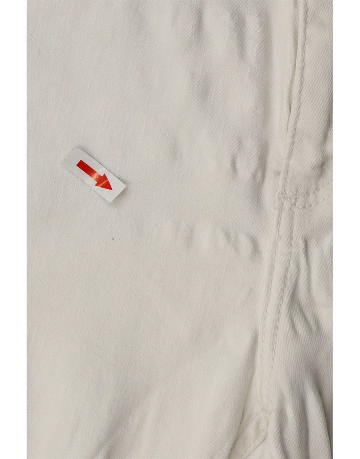 Pantaloni corti dritti da donna Zara grandi W32 L25 bianchi