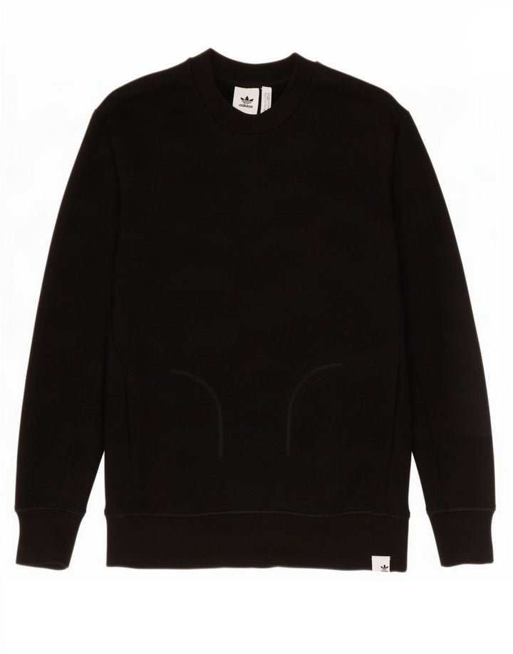 Felpa Adidas Uomo Maglione Medio Nero Cotone