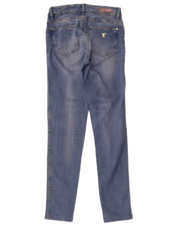 Jeans skinny Guess Curvy X a vita media da donna W26 L28 Blu