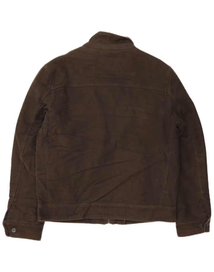 MARKS & SPENCER Giubbotto bomber da uomo UK 38 Cotone marrone medio