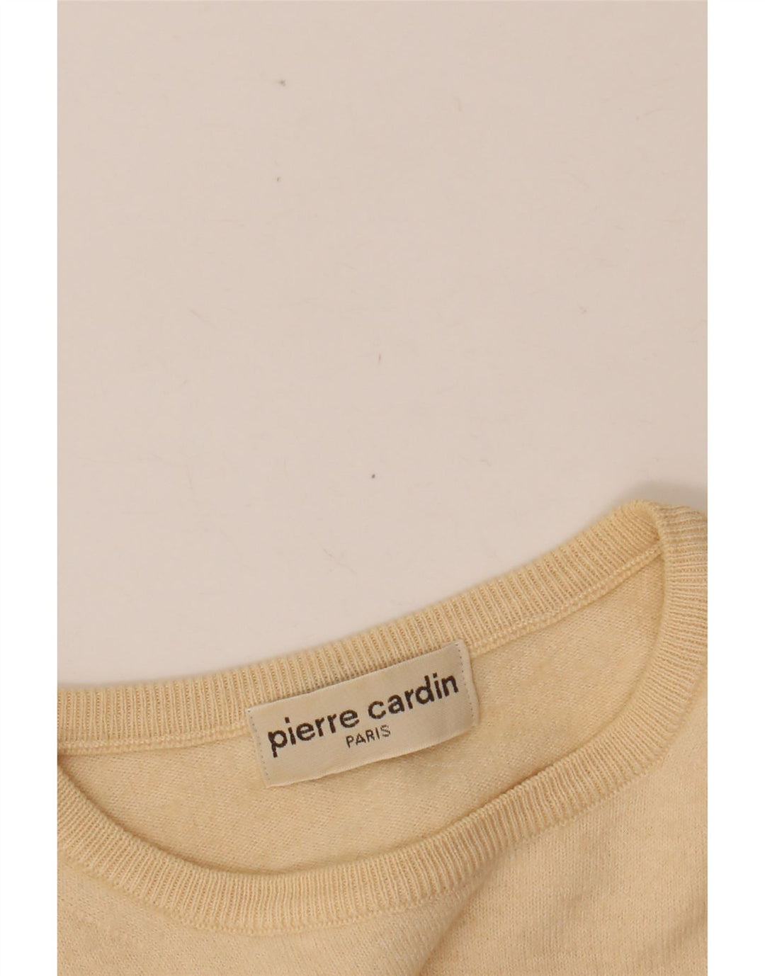 PIERRE CARDIN Maglione da donna con scollo a barca UK 12 Beige medio