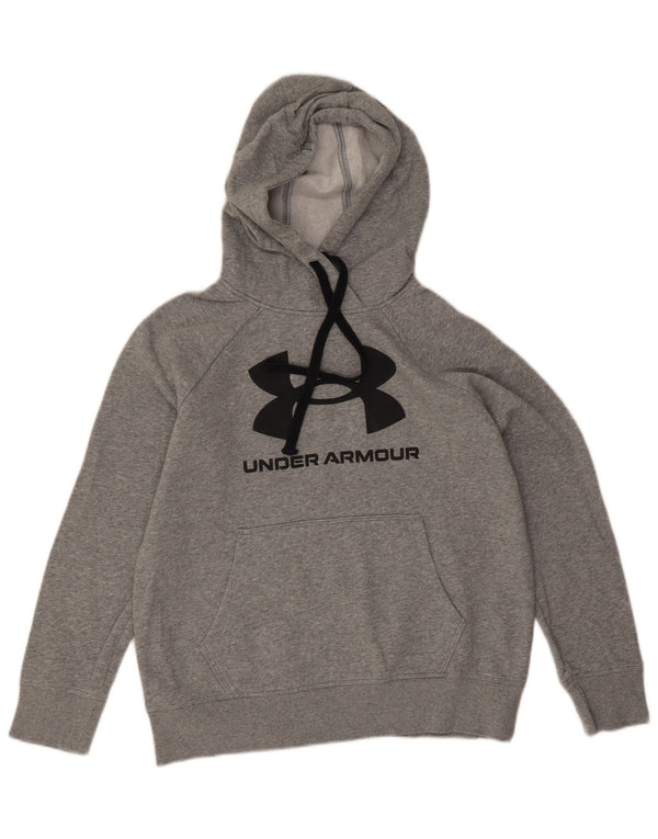Felpa con cappuccio oversize grafica da donna Under Armour UK 6 XS grigio chiazzato