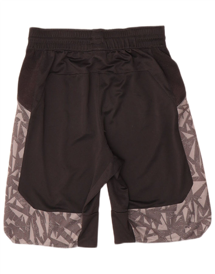 Pantaloncini sportivi da uomo Adidas piccoli poliestere geometrico nero
