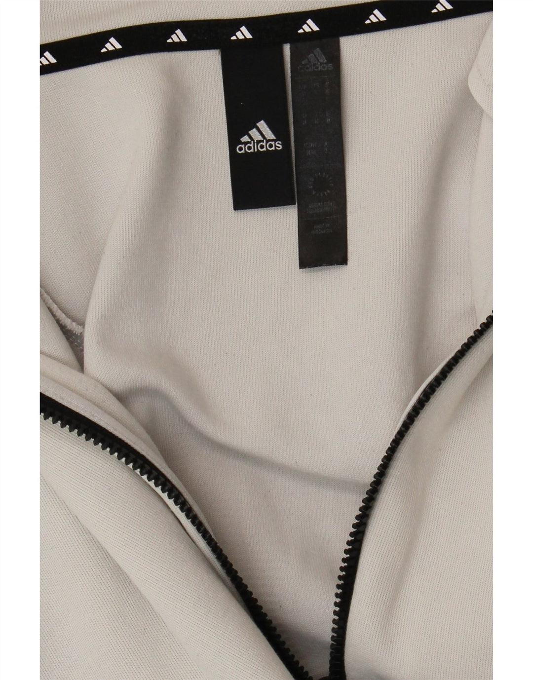 Maglione con cappuccio e zip da uomo Adidas color grigio medio