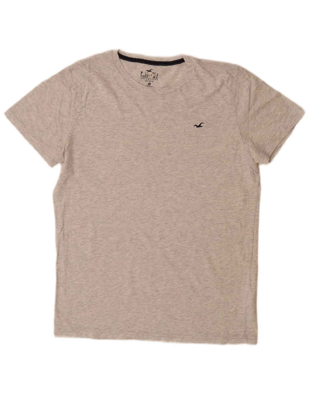 T-shirt da uomo HOLLISTER Top in cotone mélange grigio medio
