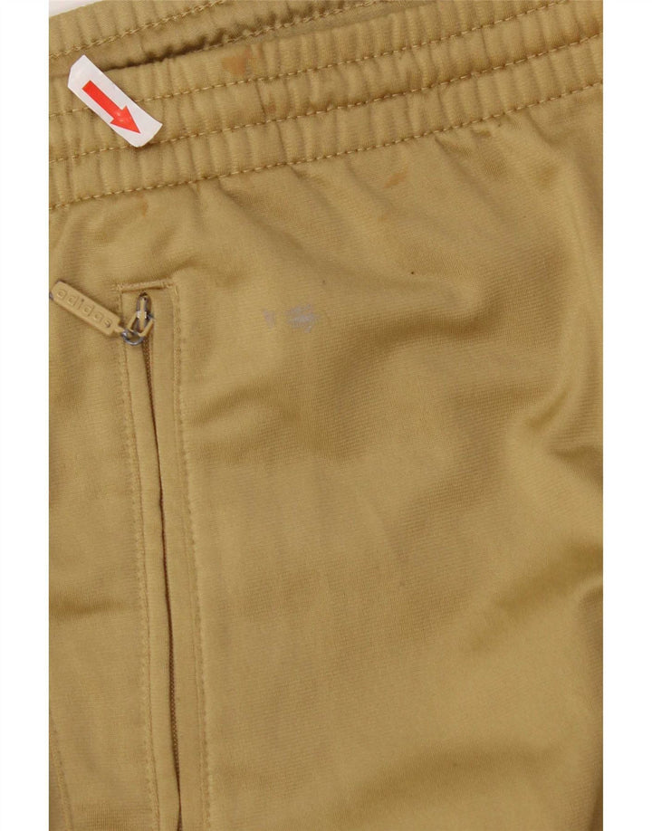 Pantaloni da tuta grafica da uomo Adidas, poliestere medio kaki