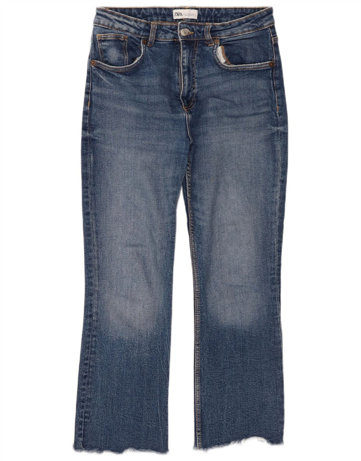 Jeans corti da donna Zara EU 40 medi W30 L26 Blu
