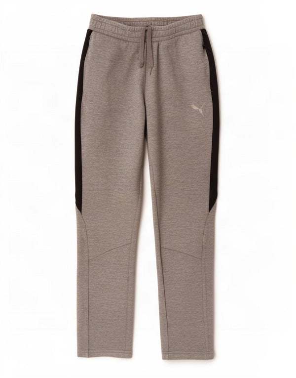 Pantaloni della tuta da ragazzo Puma 13-14 anni in cotone color block grigio