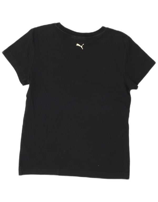 T-shirt da donna Puma UK 14 media cotone nero