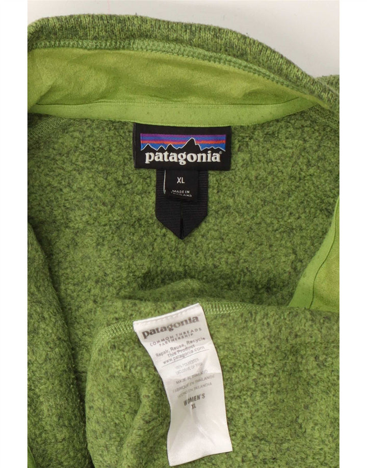 Giacca da tuta da uomo Patagonia XL in poliestere chiazzato verde