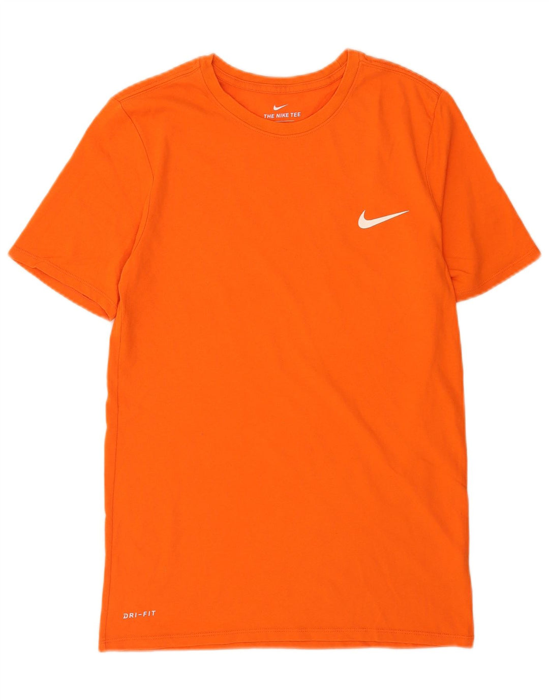 T-shirt Nike da uomo dal taglio atletico, piccola, in cotone arancione