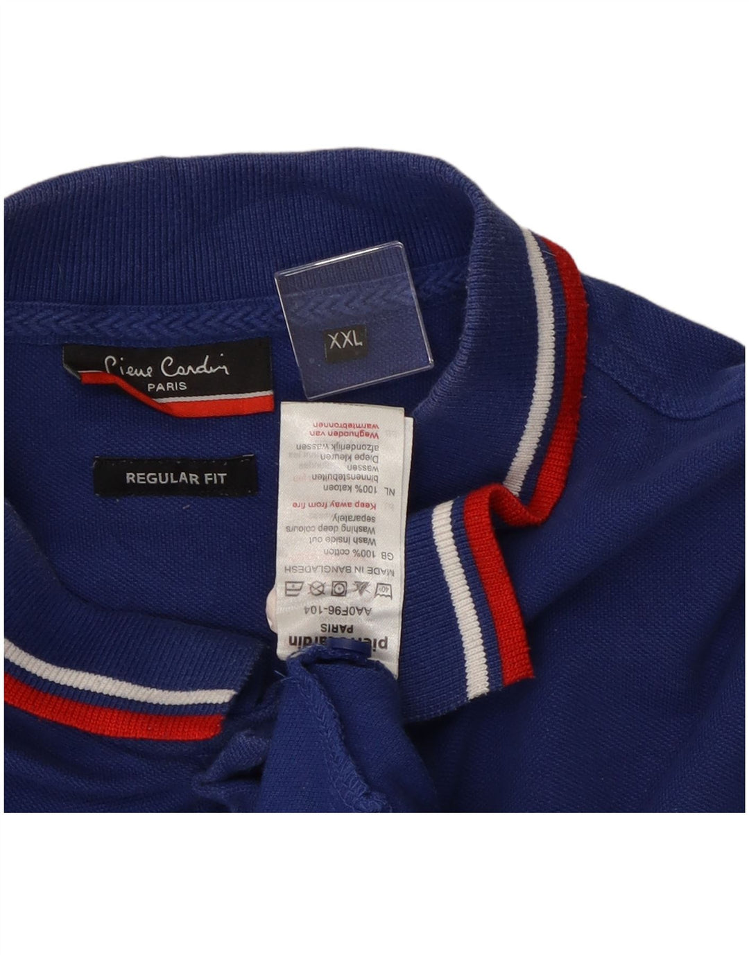 Polo da uomo vestibilità regolare Pierre Cardin 2XL cotone blu