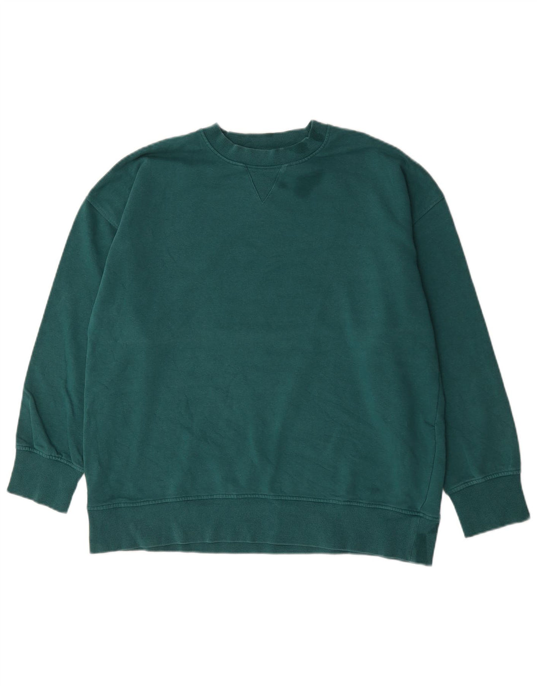 Felpa Zara Uomo Maglione Cotone Verde Medio