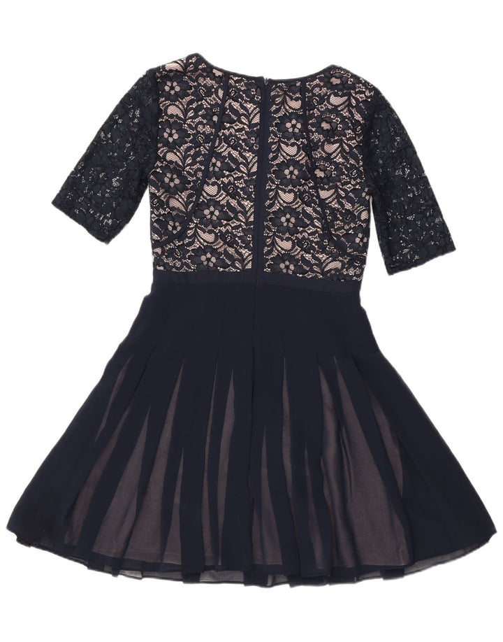 Abito a trapezio in pizzo da donna Coast UK 8 piccolo in poliammide blu navy