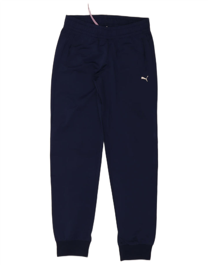 Pantaloni da tuta da donna Puma Joggers UK 10 Small Poliestere blu navy