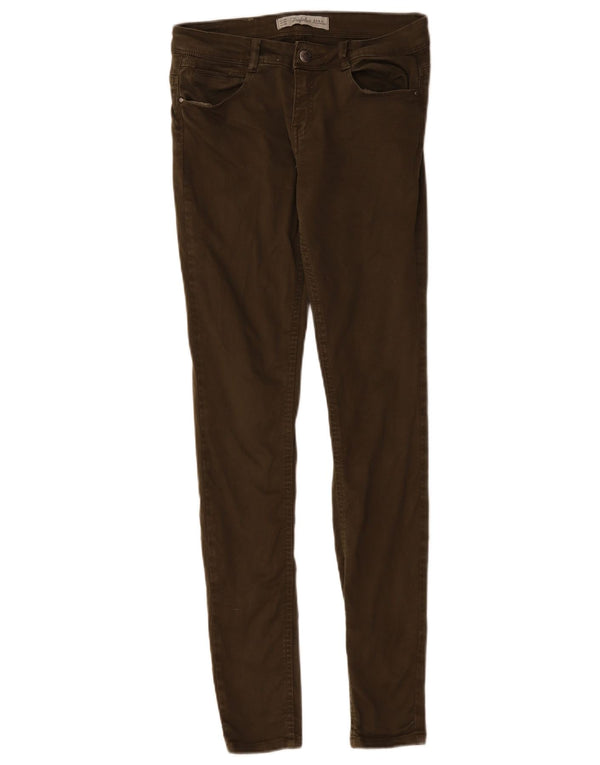 Jeans skinny Trafaluc da donna Zara EU 36 XS W26 L30 Cachi