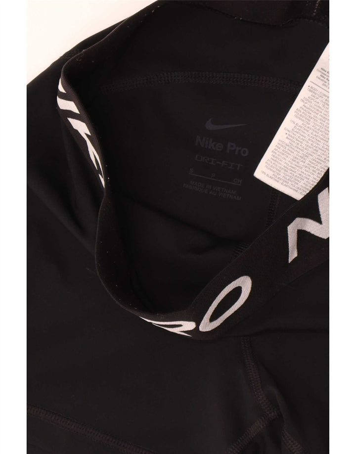 Reebok Pantaloncini sportivi grafici da donna UK 8 Small Nero Poliestere