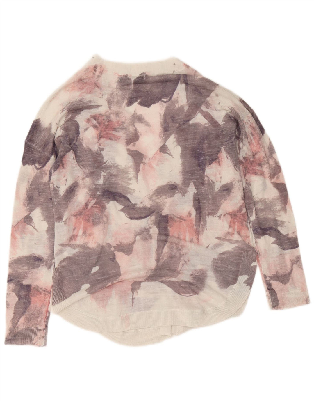 Maglione cardigan da donna con motivo astratto Marks & Spencer UK 14 Rosa medio