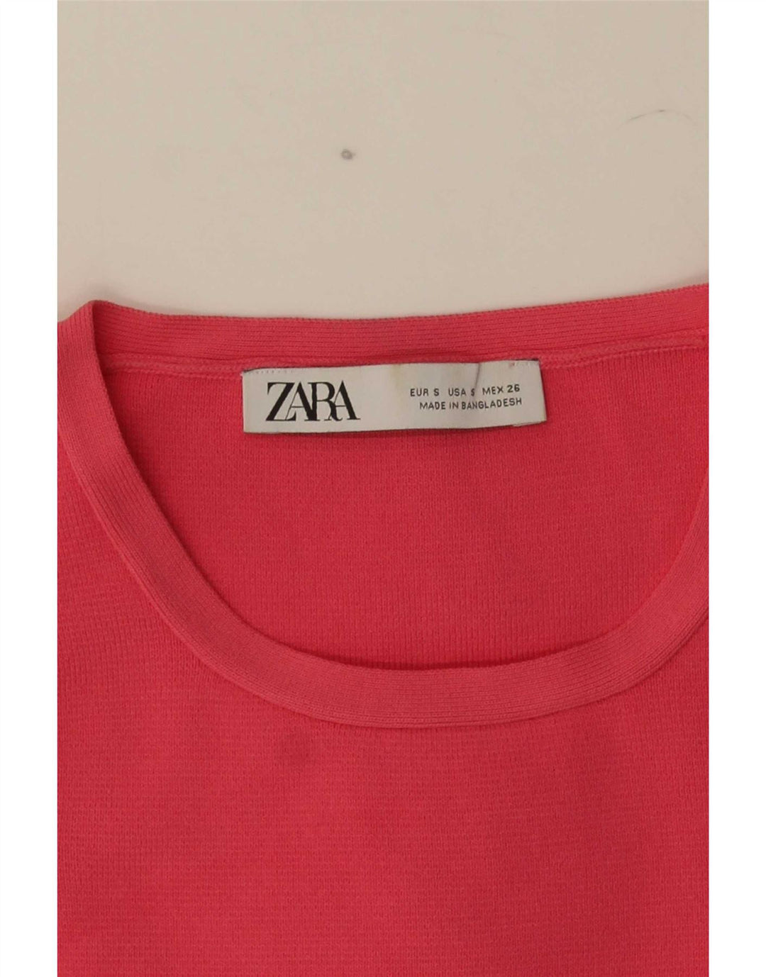 Canotta corta da donna Zara UK 8 piccola rosa