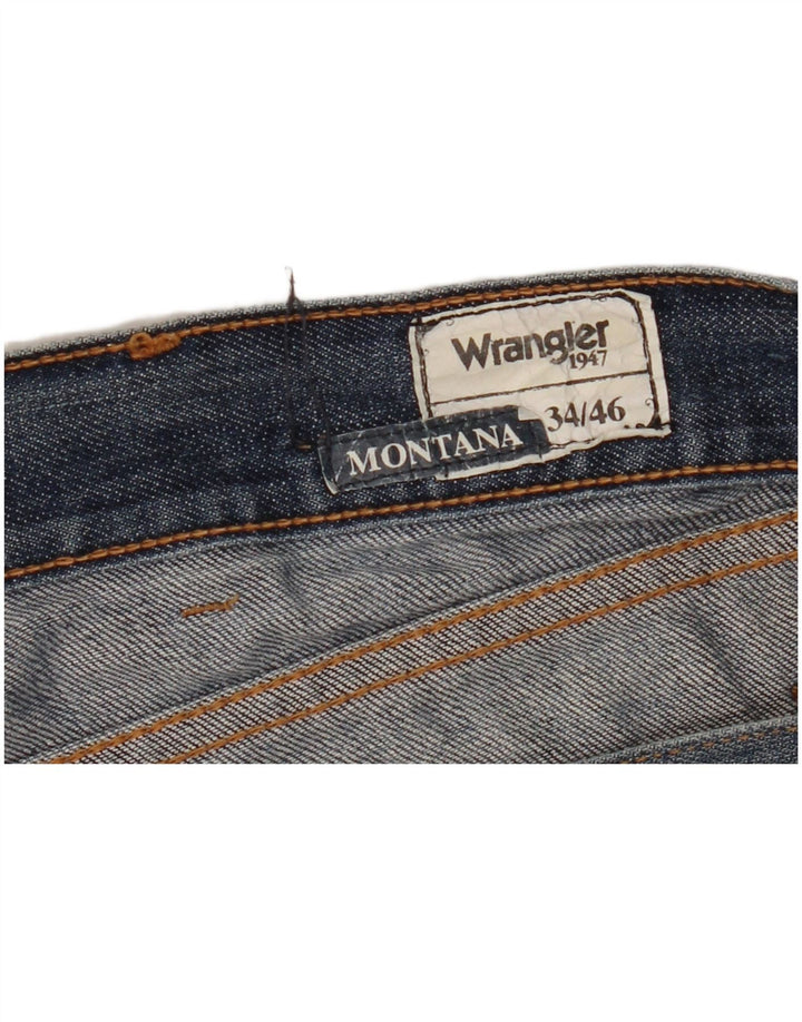 Pantaloncini di jeans Wrangler da donna Montana W34 grandi blu