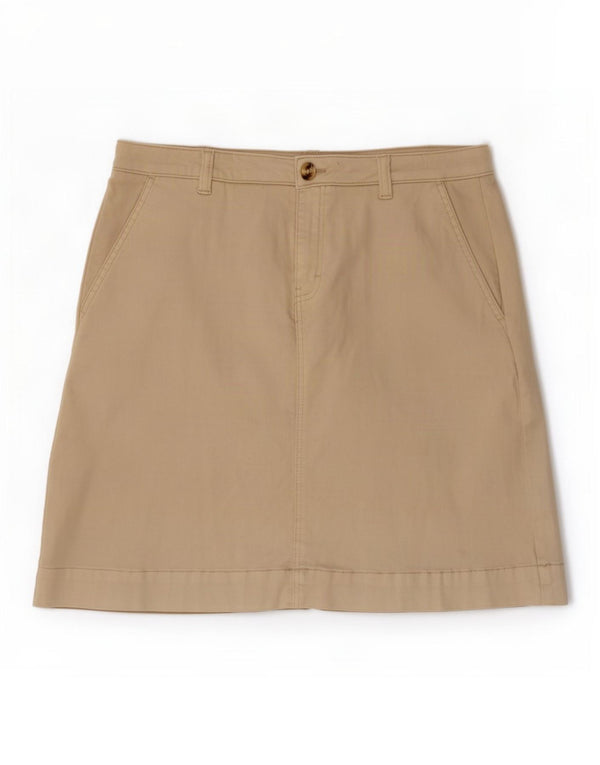 Crew Clothing Minigonna da donna UK 16 Grande W36 Cotone beige